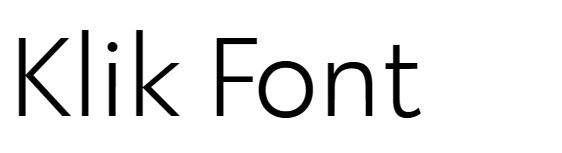 Klik Font free