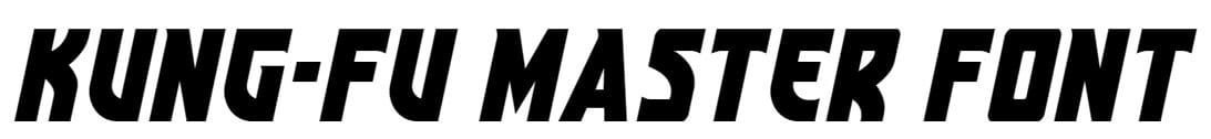 Kung-Fu Master Font free
