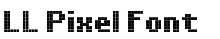 LL Pixel Font free