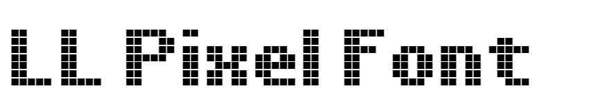 LL Pixel Font free