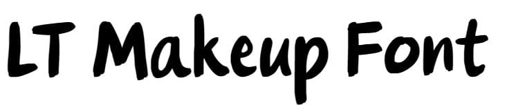 LT Makeup Font free