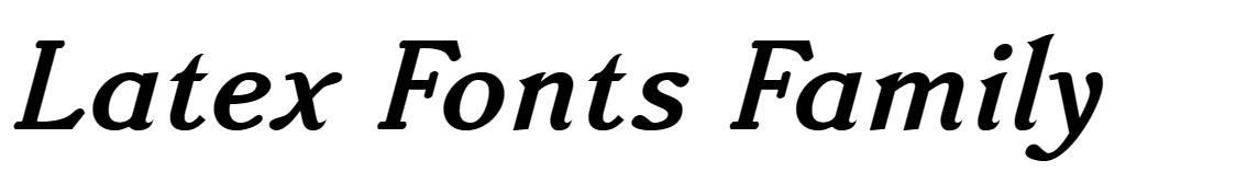 Latex Fonts Family free