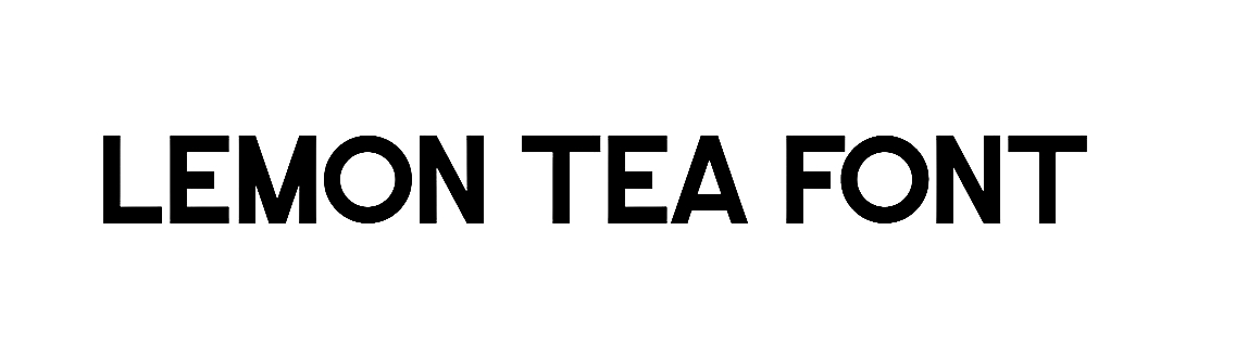 Lemon Tea Font free