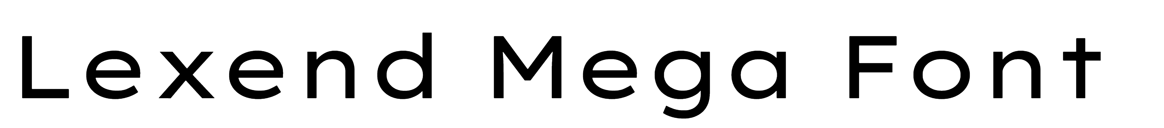 Lexend Mega Font free