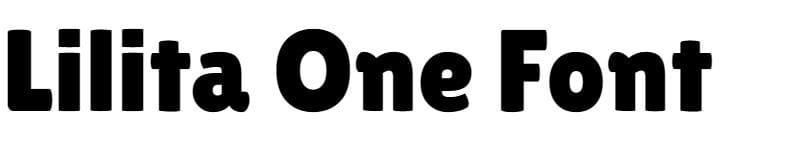 Lilita One Font free Regular, #Lilita One bold