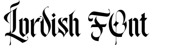 Lordish Font free
