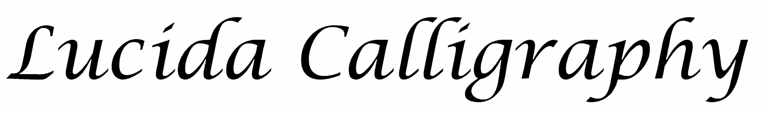 Lucida Calligraphy Font Free