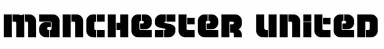 Manchester United Font free