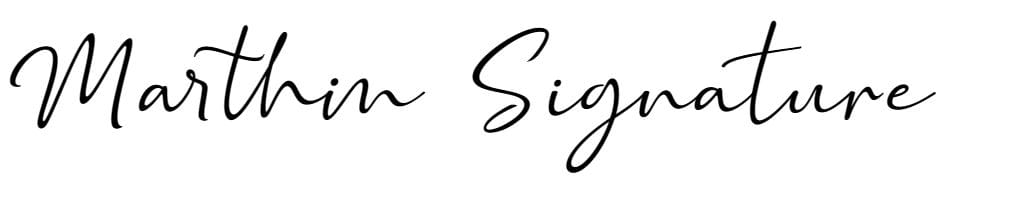 Marthin Signature font free