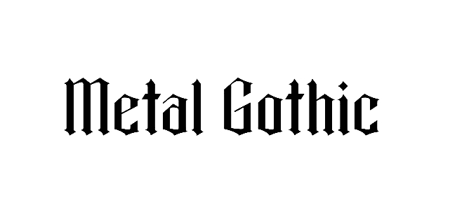 Metal Gothic font download