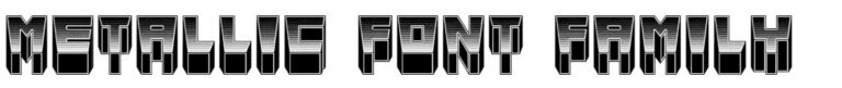 Metallic Font Family free
