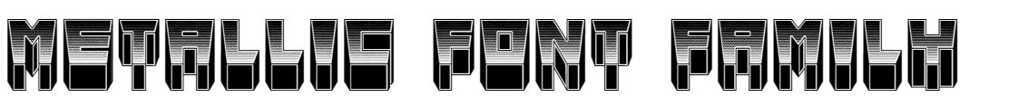 Metallic Font Family free