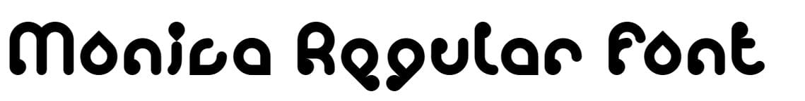Monica Regular Font