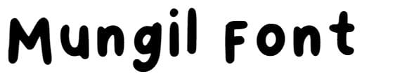 Mungil Font free