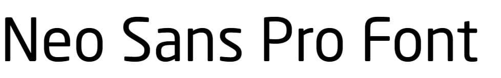 Neo Sans Pro Font free