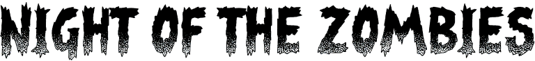 Night of the Zombies font Free