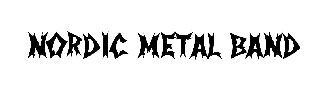 Nordic Metal Band Font free