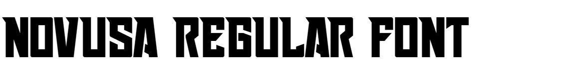 Novusa Regular Font free