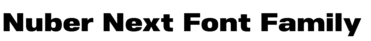 Nuber Next Font Family free