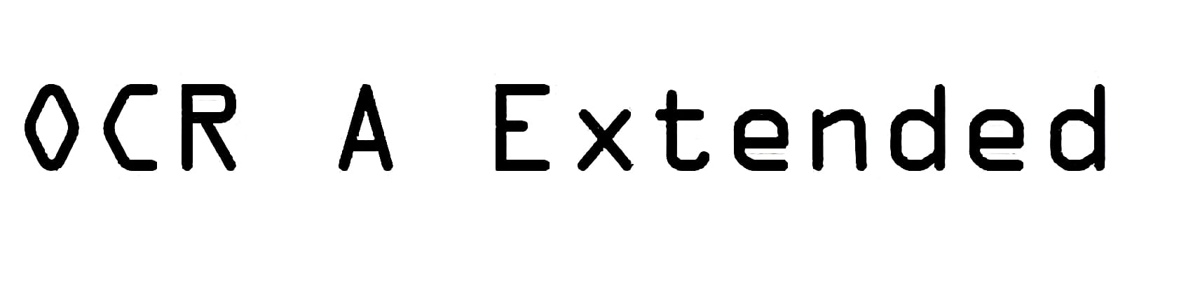 OCR A Extended Font Free