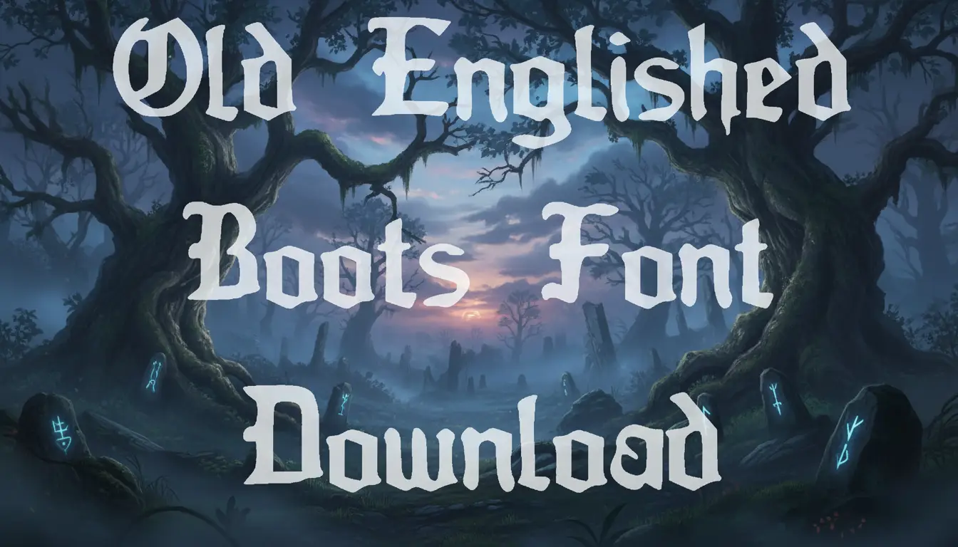 Old Englished Boots Font Download