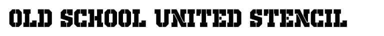 Old School United Stencil Font free