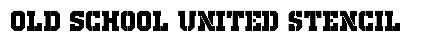 Old School United Stencil Font free