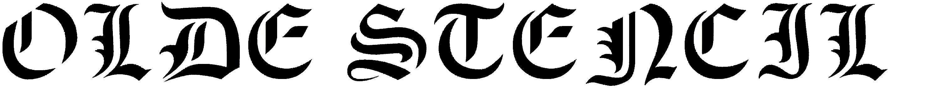 Olde Stencil font free