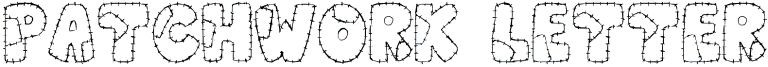 Patchwork Letter font Free