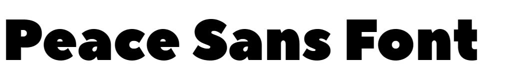 Peace Sans Font free