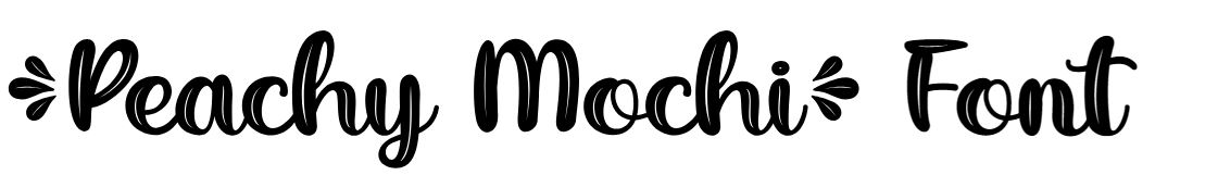 Peachy Mochi Font free