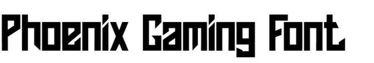 Phoenix Gaming Font free