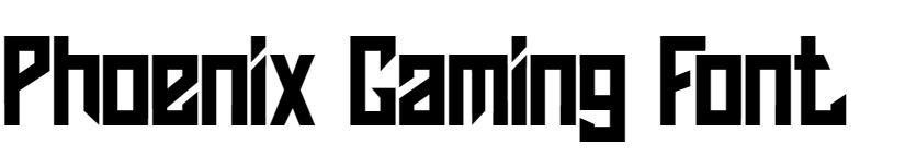 Phoenix Gaming Font free