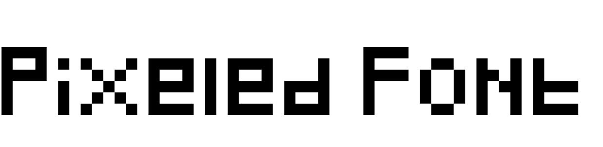 Pixeled Font free