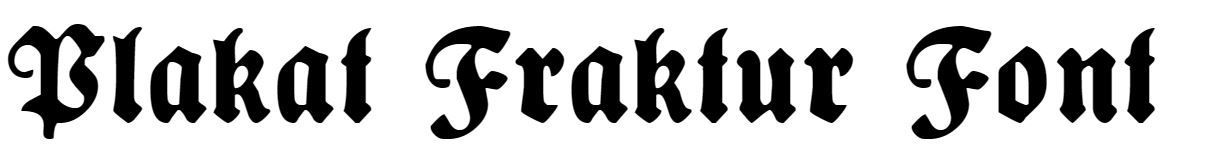 Plakat Fraktur Font free