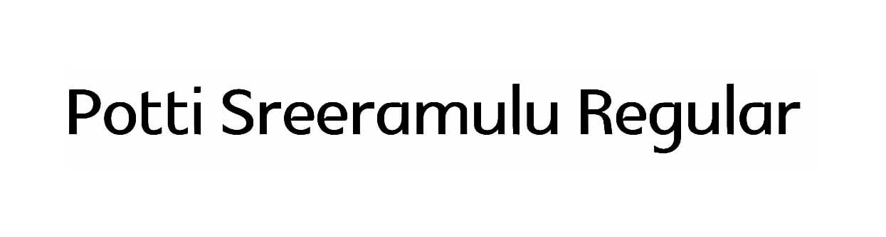 Potti Sreeramulu Regular font free Telugu