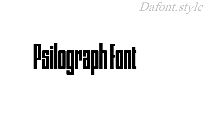 Psilograph Font free