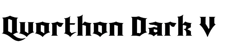 Quorthon Dark V font free