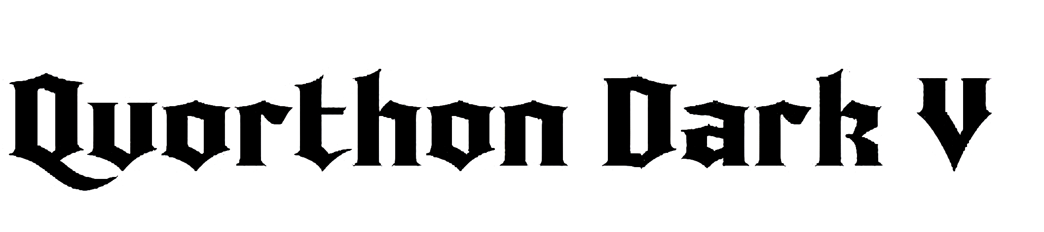 Quorthon Dark V font free