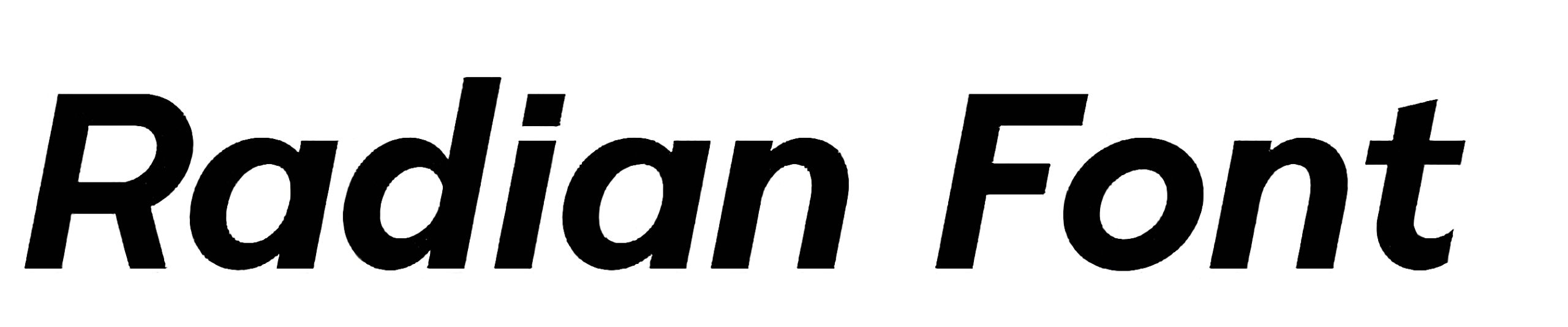 Radian font free