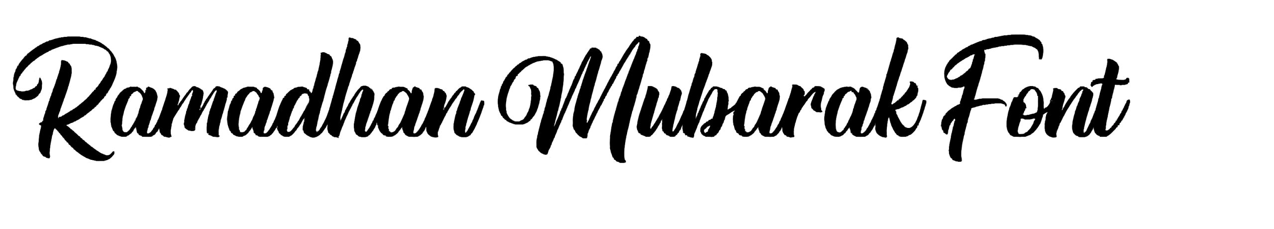 Ramadhan Mubarak Font Free