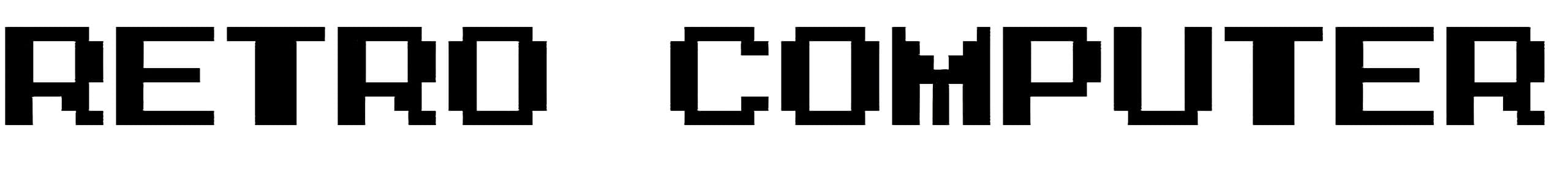 Retro Computer font free