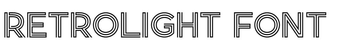 Retrolight Font free