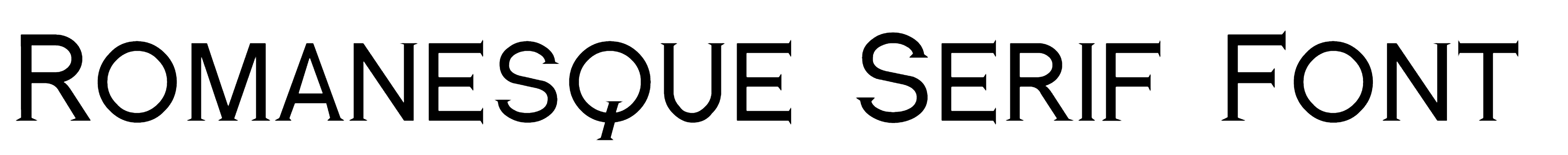 Romanesque Serif Font Free