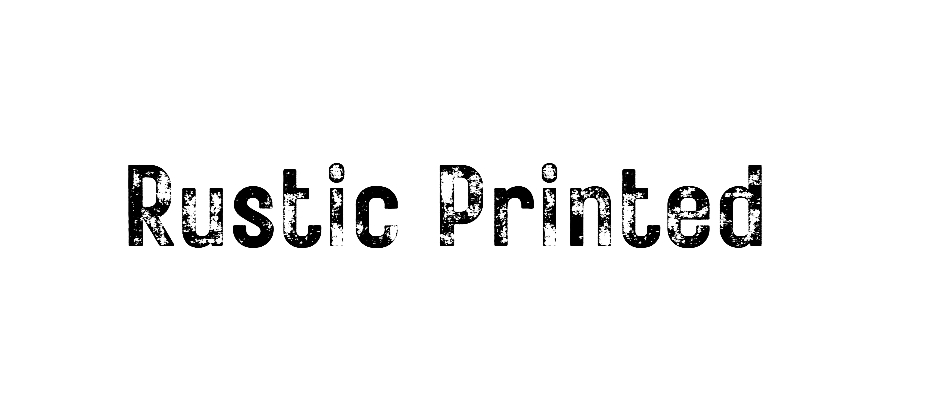 Rustic Printed font Free