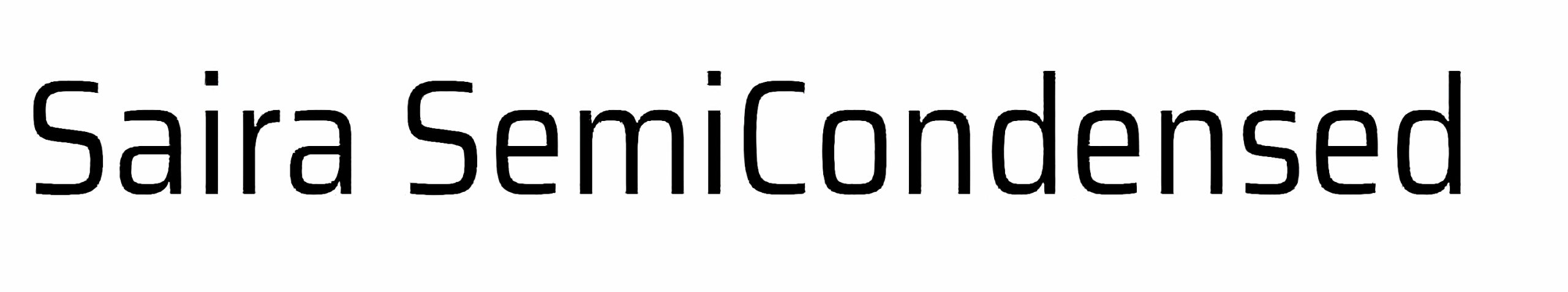Saira SemiCondensed Font Free
