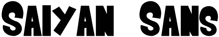 Saiyan Sans Font Free, Sayan Font