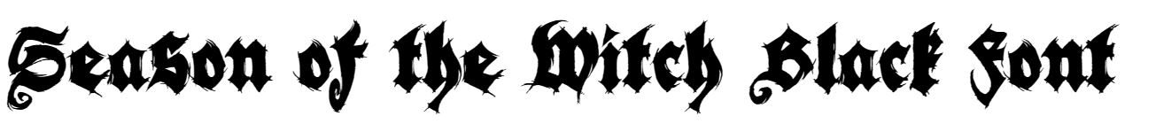 Season of the Witch Black Font free download