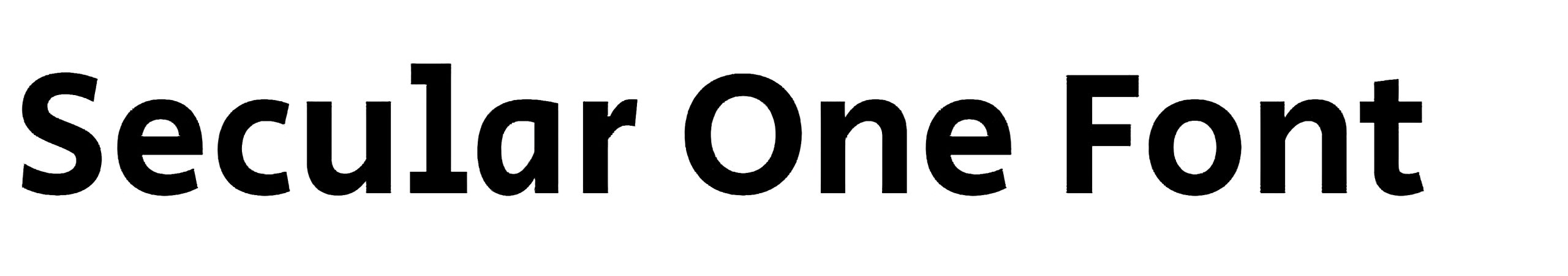 Secular One Font Free