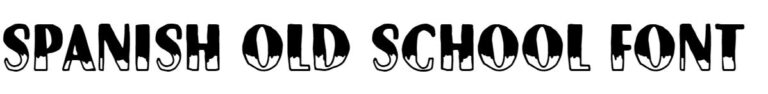Spanish Old School Font free